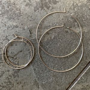 Sterling Silver Hoops (set of 2)